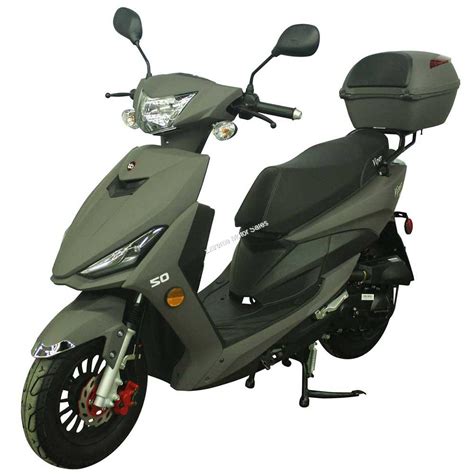 Viper Cc Stroke Moped Scooter Cc Electric Start With Trunk Cc