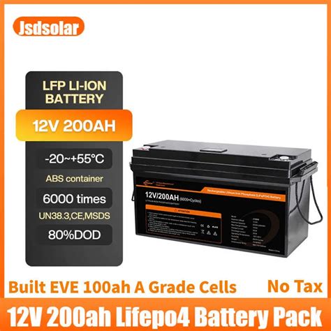 Jsdsolar Lpf Cycles V Ah Lifepo Battery Pack Built In Bms