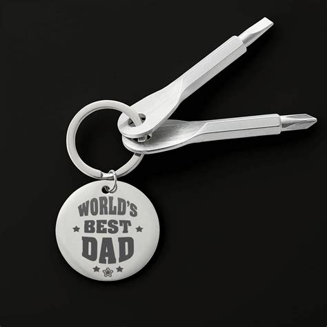 Worlds Best Dad Screwdriver Keychain Teepoem Ltd