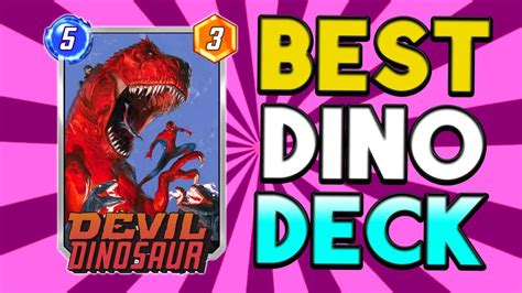 The Best Devil Dino Deck Stomp The Meta Marvel Snap Youtube