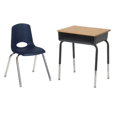 Ecr4kids Classroom Packages Open Front Desk And Chair Sets