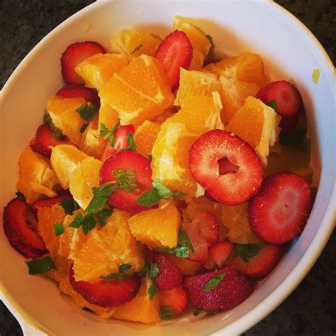 Simple Orange And Strawberry Salad Cleanly Consumed