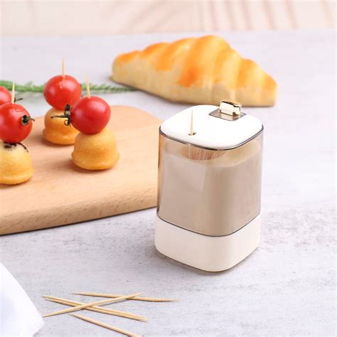 Toothpick Holder Dispensers Automatic Toothpicks Container Toothpicks