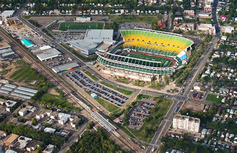 Aerial Photo Commonwealth Stadium Edmonton Ab