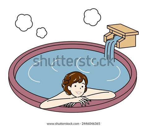 Cute Naked Woman Taking Pleasant Bath Stock Vector Royalty Free 2446046365 Shutterstock