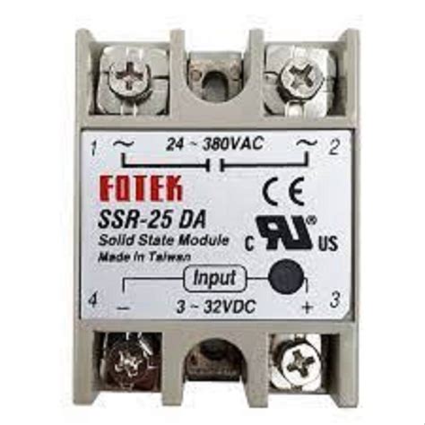 Solid State Relay Module SSR 25DA 25A 250V 3 32V DC Input 24 380VAC