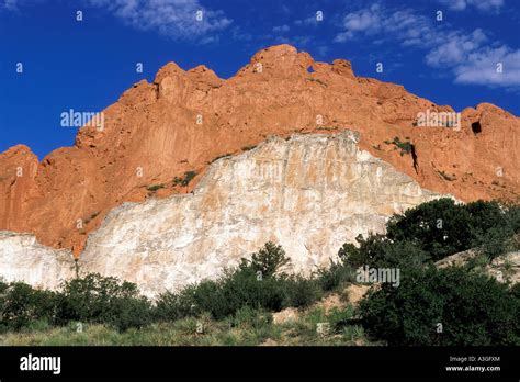 Signature Rock Garden Gods Colorado High Resolution Stock Photography