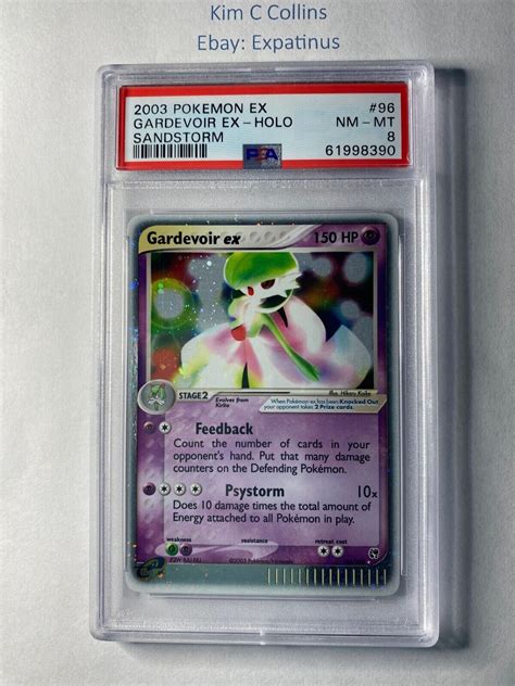 Pokemon 2003 EX Sandstorm Gardevoir Holo 96 PSA 8 NM Mint EBay