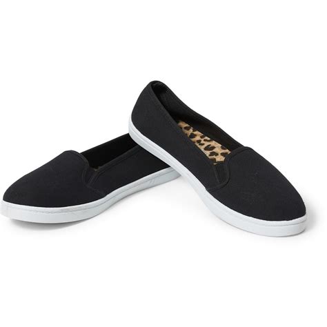 Brilliant Basics Womens Slip On Canvas Shoes Black Big W