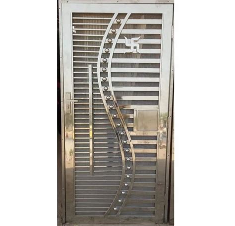 84 Inch Polished Stainless Steel Hinged Door For Home At Rs 300 Sq Ft