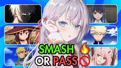 🔥smash Or Pass⛔ Anime Best Waifus And Husbands Edition😍 Anime Quiz Youtube