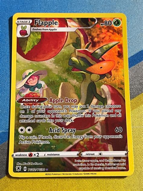 Pokemon Astral Radiance Trainer Gallery Flapple Ultra Rare Holo Tg