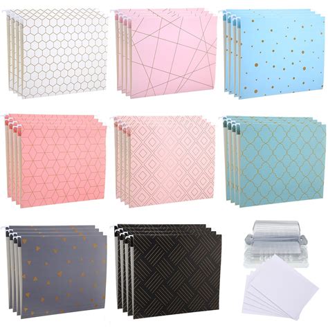 Amazon Estune 32 Pcs Hanging File Folders Letter Size Decorative