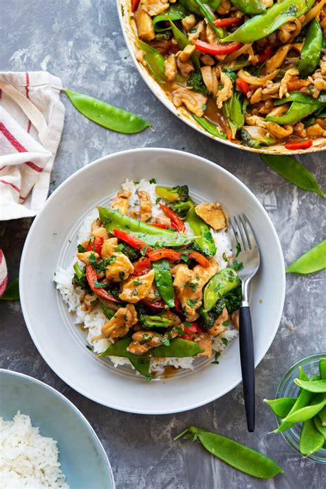Peanut Satay Chicken Stir Fry