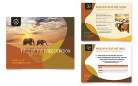 African Safari Brochure Template Word Publisher Indesign