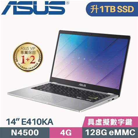 Asus 華碩 Vivobook Go E410ka 0051wn4500 白 N45004g1tb Ssdwin11 Sfhd