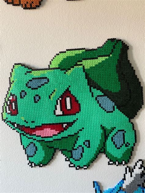 Hama Perler Pokemon Bulbasaur In 2023 Pokemon Perler Beads Pokemon