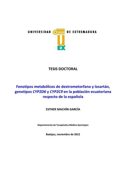 Conclusiones Espec Ficas Tesis Doctoral Fenotipos Metab Licos De