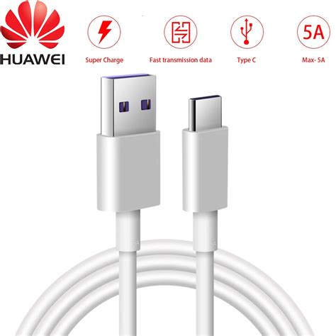 Huawei USB 5A Type C Cable P20 Pro lite Mate20 10 Pro P10 Plus lite V10 ...