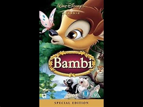 Opening To Bambi Special Edition Uk Vhs Youtube