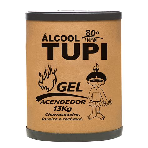 Lcool Em Gel Tupi Acendedor Barrica Familia Tupi