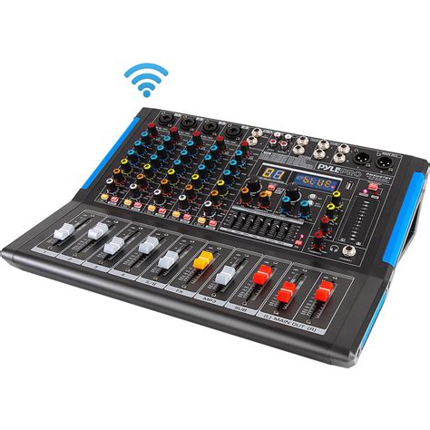 Pyle Pro 6 Channel Bluetooth Studio Mixer And DJ PMXU67BT B H