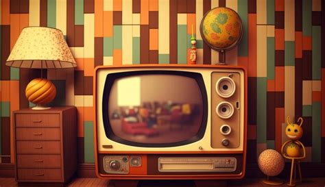 Premium Photo Retro Wallpaper