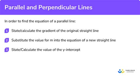 Parallel And Perpendicular Lines GCSE Maths Steps Examples Worksheet