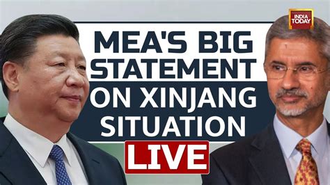 MEA Briefing LIVE MEA Statement On India S Voting On Xinjang