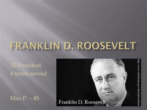 Ppt Franklin D Roosevelt Powerpoint Presentation Free Download Id