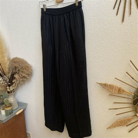 Leslie Fay Sportswear Vintage Wide Leg Black Depop