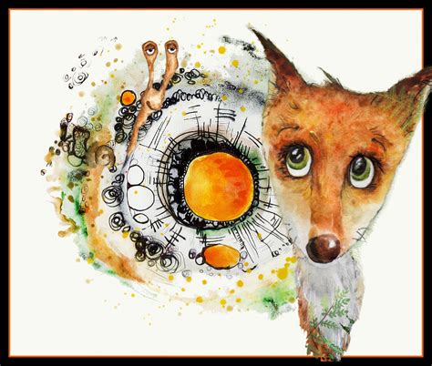 Contemporary Watercolor Fox Art Free Stock Photo - Public Domain Pictures