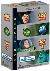 Pixar Box Set Monster S Inc Bug S Life Toy Story Toy Story Dvd