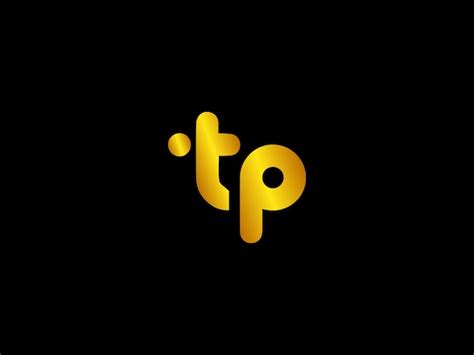 Um Logotipo Preto E Amarelo Para Tp Vetor Premium