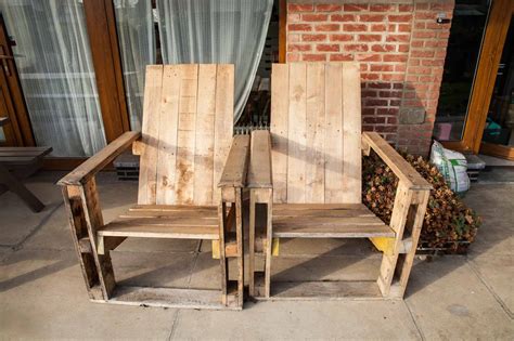 Pallet Garden Chair Pair 2 Fauteuils De Jardins En Palettes 1001