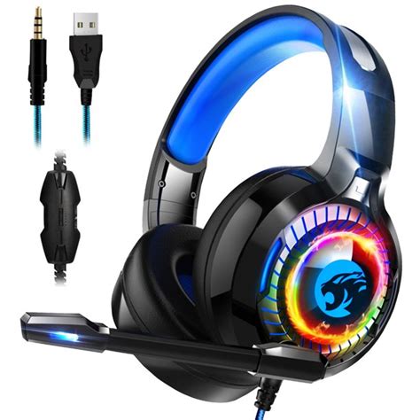 Tsv Stereo Gaming Headset Ps4 Headset With Marquee Led Light Xbox One Headset With Great