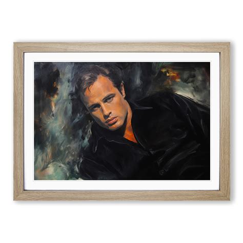 Marlon Brando Photograph 8k Framed Wall Art Poster Canvas Print Picture