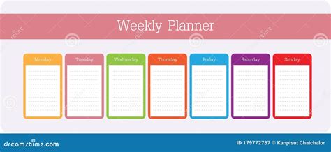 Schedule Graphic Template
