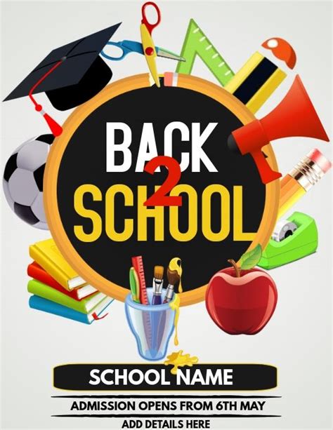 Free Back to School Drive Flyer Template Design (13+ Best Ideas)