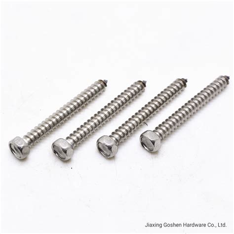 Stainless Steel Din Hexagon Self Tapping Screws China Self