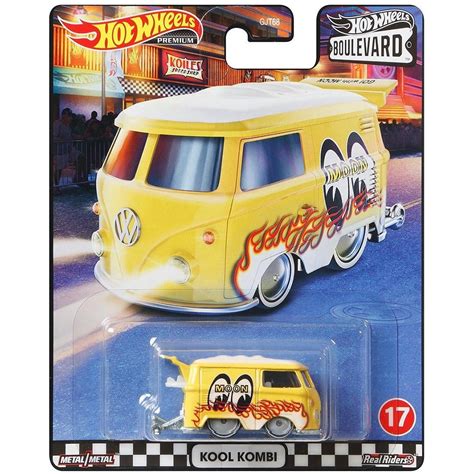 Hot Wheels Premium Boulevard Volkswagen Kool Kombi MOON EYES Shopee Brasil