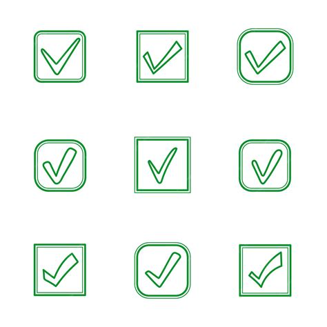 緑のチェック マーク アイコン フラット スタイルのチェックボックスはい承認された選択マーク プレミアムベクター
