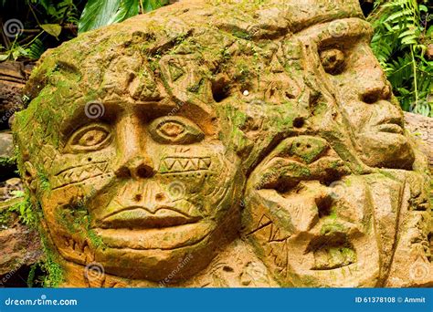 Inca Ancient Sculpture Stock Photo Image Of Green Civilization 61378108
