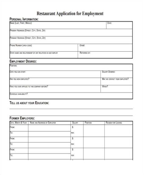 FREE 32 Simple Job Application Forms In PDF MS Word Excel