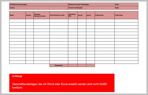 Kette Plakate Angegeben fahrtenbuch führen selbständige KollisionsKurs