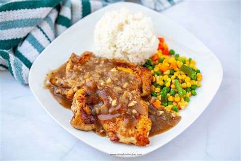 Chicken Chop With Black Pepper Sauce 黑椒雞扒 Oh My Food Recipes