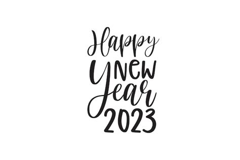 Premium Vector Happy New Year 2023 Svg