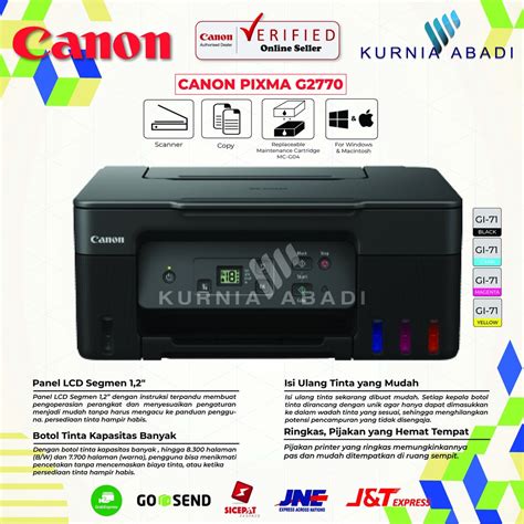 Jual Printer Canon PIXMA G2770 G 2770 PRINT SCAN COPY Shopee Indonesia