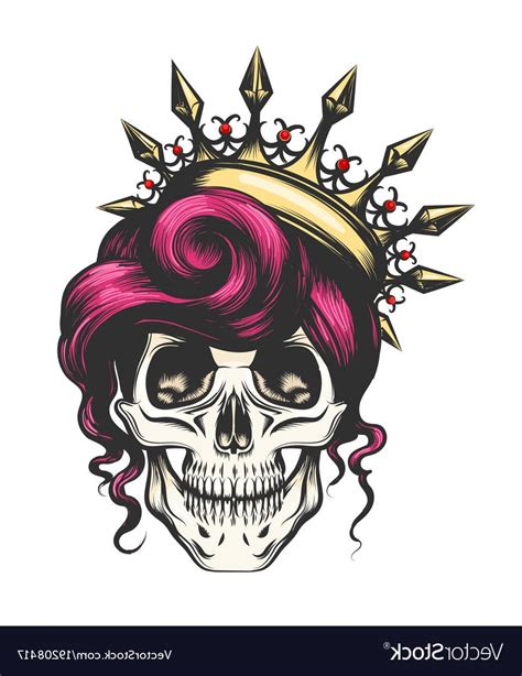 Girl Skull Vector At Collection Of Girl Skull Vector