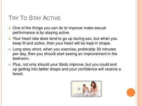 Tips To Improve Make Sexual Performance